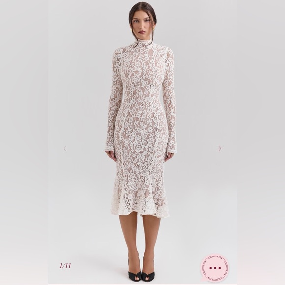 House of CB Dresses & Skirts - House of CB Sophia Lace Long Sleeve Dress NWT